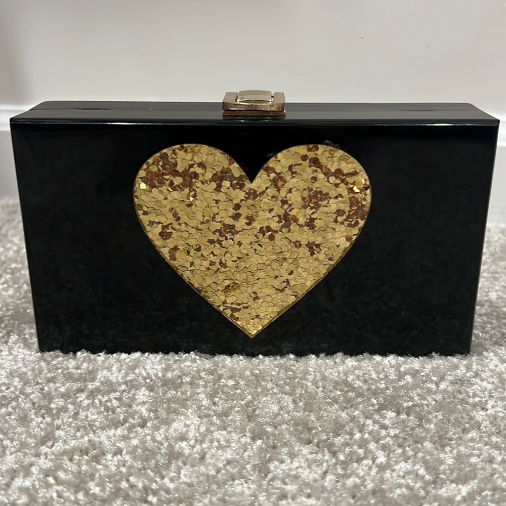 Heart Clutch and Cross Body Bag